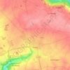Mappa topografica Rebais, altitudine, rilievo