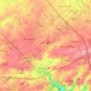 Mappa topografica La Bruyère, altitudine, rilievo
