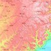 Mappa topografica 陵川县, altitudine, rilievo