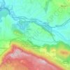 Mappa topografica Sicignano degli Alburni, altitudine, rilievo