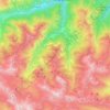 Mappa topografica Canosio, altitudine, rilievo