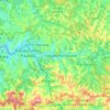 Mappa topografica Campo Limpo Paulista, altitudine, rilievo