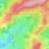 Mappa topografica Überroth-Niederhofen, altitudine, rilievo