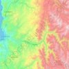 Mappa topografica Vicuña, altitudine, rilievo