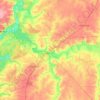Mappa topografica Грязинский район, altitudine, rilievo