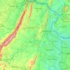Mappa topografica Loudoun County, altitudine, rilievo