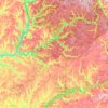 Mappa topografica Forest County, altitudine, rilievo