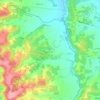 Mappa topografica Aydie, altitudine, rilievo