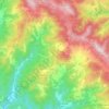 Mappa topografica Zignago, altitudine, rilievo