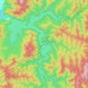 Mappa topografica Lake Dartmouth, altitudine, rilievo