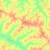 Mappa topografica Tupã, altitudine, rilievo