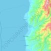 Mappa topografica Barbaza, altitudine, rilievo