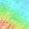 Mappa topografica Santerno, altitudine, rilievo