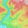 Mappa topografica Saarhölzbach, altitudine, rilievo