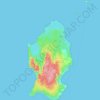 Mappa topografica Little Andaman, altitudine, rilievo