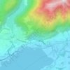 Mappa topografica Pusiano, altitudine, rilievo