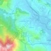 Mappa topografica Kentfield, altitudine, rilievo