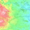 Mappa topografica Chiva, altitudine, rilievo