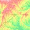 Mappa topografica Hunt County, altitudine, rilievo