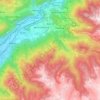 Mappa topografica Bienno, altitudine, rilievo