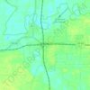 Mappa topografica Watseka, altitudine, rilievo