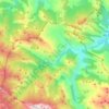 Mappa topografica Cazo, altitudine, rilievo