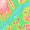 Mappa topografica Cañon de Araracuara, altitudine, rilievo