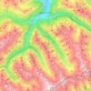 Mappa topografica Mayrhofen, altitudine, rilievo