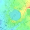 Mappa topografica Sampaloc Lake, altitudine, rilievo