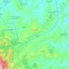 Mappa topografica San Ginesio, altitudine, rilievo