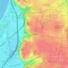 Mappa topografica Cenon, altitudine, rilievo