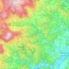 Mappa topografica Brend, altitudine, rilievo