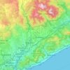 Mappa topografica Vallés Oriental, altitudine, rilievo