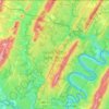 Mappa topografica Green Ridge State Forest, altitudine, rilievo