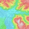 Mappa topografica Bolzano, altitudine, rilievo