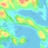 Mappa topografica Old Town Lunenburg, altitudine, rilievo