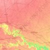 Mappa topografica Firozabad, altitudine, rilievo