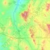 Mappa topografica Santa Cruz County, altitudine, rilievo