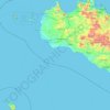 Mappa topografica Trapani, altitudine, rilievo