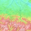 Mappa topografica Ariège, altitudine, rilievo