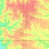 Mappa topografica Grinnell, altitudine, rilievo