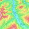 Mappa topografica Wattwil, altitudine, rilievo