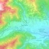 Mappa topografica Torre Pellice, altitudine, rilievo