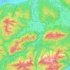 Mappa topografica Ruhpolding, altitudine, rilievo