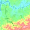 Mappa topografica Castlewood, altitudine, rilievo