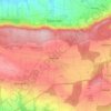 Mappa topografica Hüpstedt, altitudine, rilievo