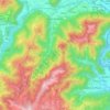Mappa topografica Seren del Grappa, altitudine, rilievo