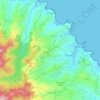Mappa topografica Le Marigot, altitudine, rilievo