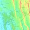 Mappa topografica Gomati, altitudine, rilievo