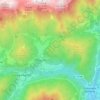 Mappa topografica Vallada Agordina, altitudine, rilievo